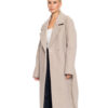 Splendid fashion γυναικείο μακρύ μάλλινο πανωφόρι 52-101-098 DK BEIGE