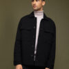 Smart fashion ανδρικό πανωφόρι τύπου sacket 52-201-001 BLACK