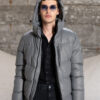 Splendid fashion ανδρικό κοντό μπουφάν με αποσπώμενη κουκούλα 52-201-004 GREY