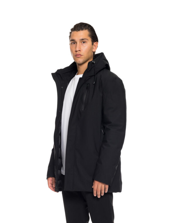 Splendid fashion ανδρικό demi μπουφάν με ενσωματωμένη κουκούλα 52-201-030 BLACK