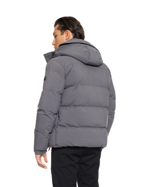 Splendid fashion ανδρικό κοντό μπουφάν με ενσωματωμένη κουκούλα 52-201-086 GREY