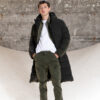Splendid fashion ανδρικό μακρύ μπουφάν 52-201-116 BLACK