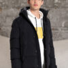 Splendid fashion ανδρικό μακρύ μπουφάν 52-201-116 BLACK
