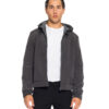 Splendid fashion ανδρικό λεπτό bomber μπουφάν με ενσωματωμένη κουκούλα 52-201-118 DK GREY