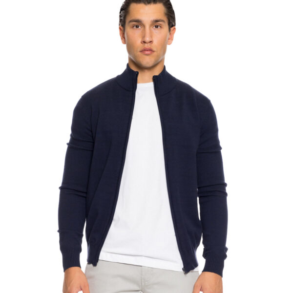 Biston fashion ανδρική πλεκτή ζακέτα 52-206-001 NAVY