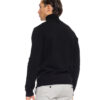 Biston fashion ανδρική πλεκτή μπλούζα με όρθιο γιακά 52-206-002 BLACK