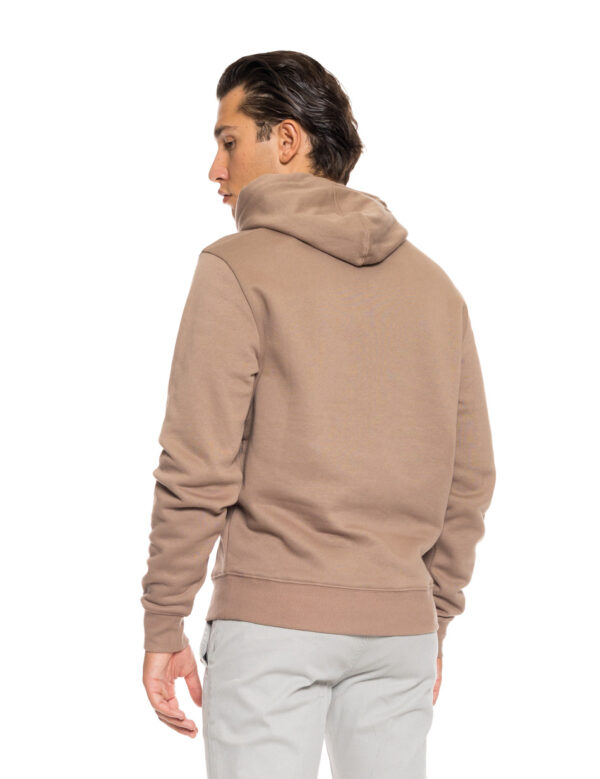 Smart fashion ανδρική μπλούζα φούτερ με κουκούλα και τσέπη 52-206-011 BEIGE
