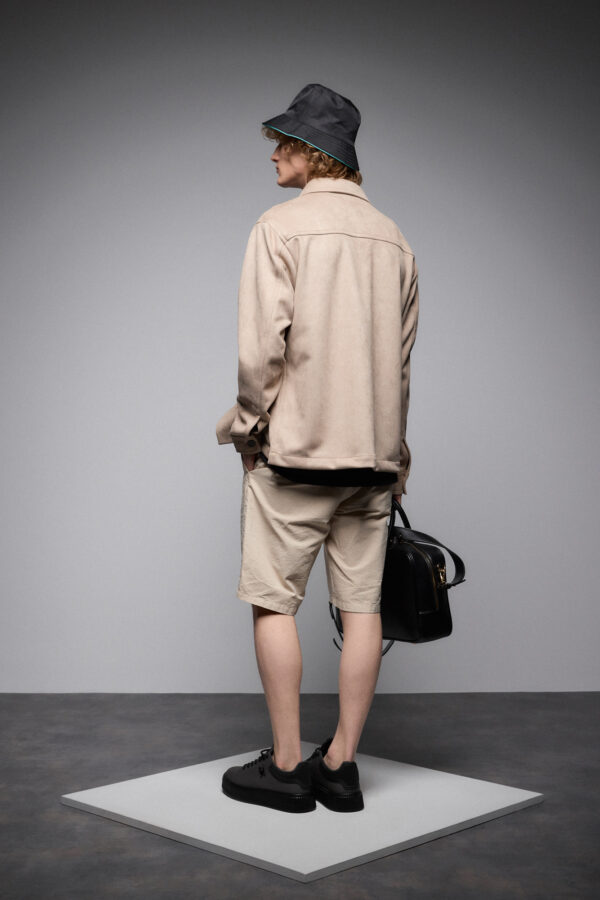 ST&apos; Ανδρικό κοντό πανωφόρι με κουμπιά 53-201-009 BEIGE